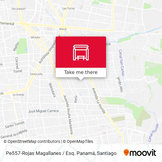 Pe557-Rojas Magallanes / Esq. Panamá map