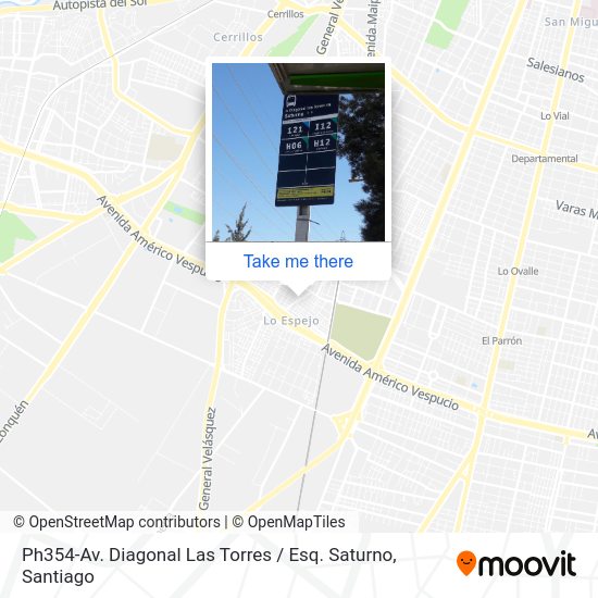 Ph354-Av. Diagonal Las Torres / Esq. Saturno map