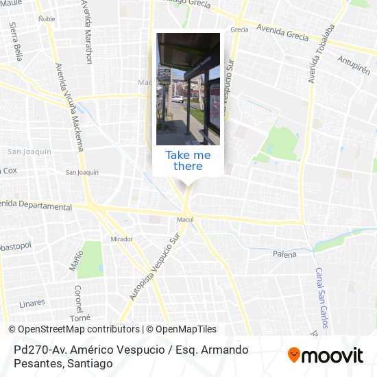 Pd270-Av. Américo Vespucio / Esq. Armando Pesantes map