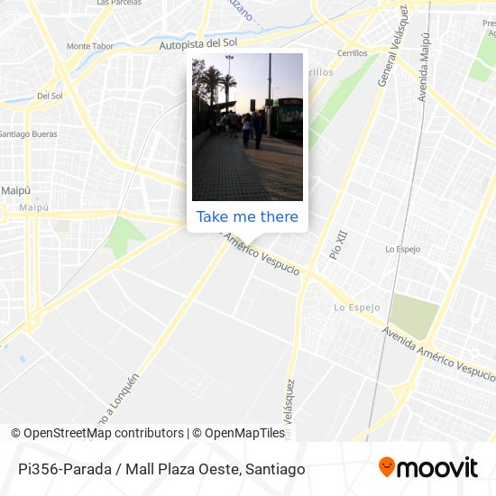 Pi356-Parada / Mall Plaza Oeste map