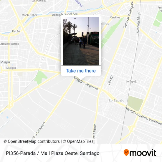 Pi356-Parada / Mall Plaza Oeste map