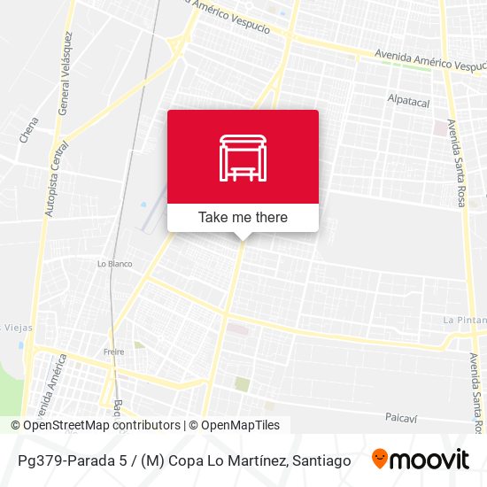 Mapa de Pg379-Parada 5 / (M) Copa Lo Martínez