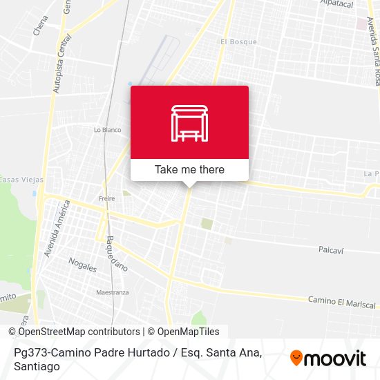Pg373-Camino Padre Hurtado / Esq. Santa Ana map