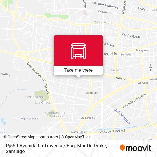 Pj550-Avenida La Travesía / Esq. Mar De Drake map