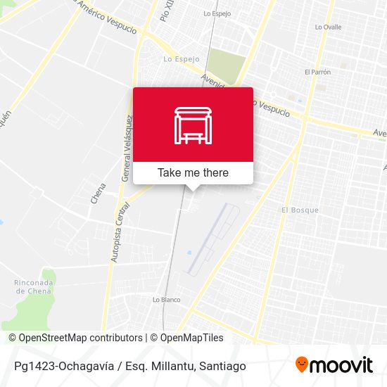 Mapa de Pg1423-Ochagavía / Esq. Millantu