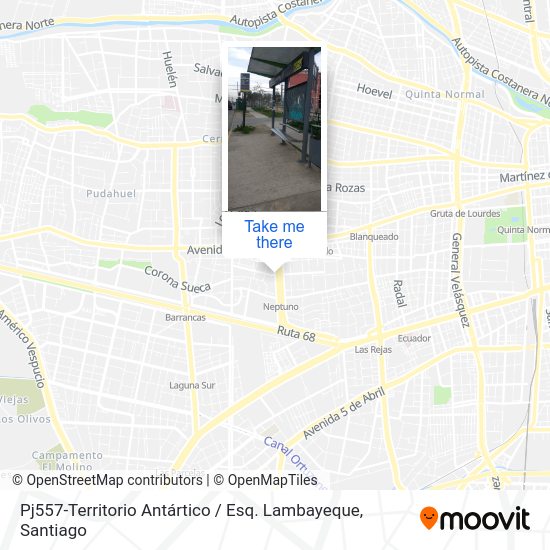 Pj557-Territorio Antártico / Esq. Lambayeque map