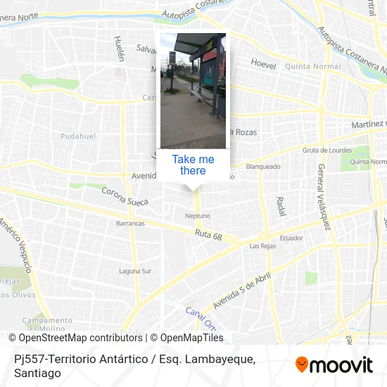 Pj557-Territorio Antártico / Esq. Lambayeque map