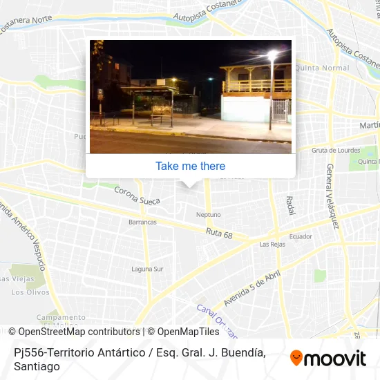 Pj556-Territorio Antártico / Esq. Gral. J. Buendía map