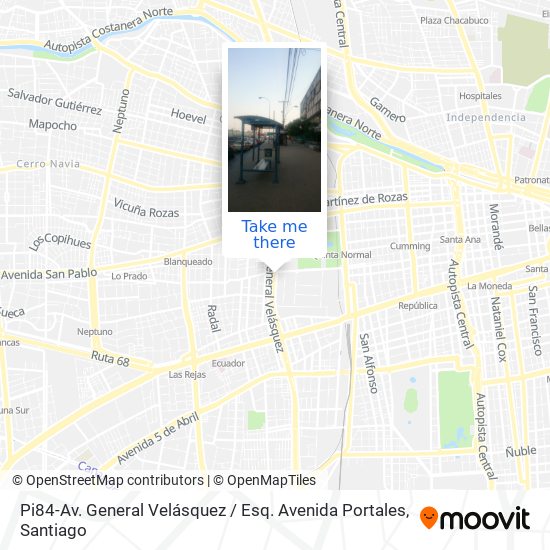 Pi84-Av. General Velásquez / Esq. Avenida Portales map