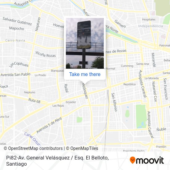 Mapa de Pi82-Av. General Velásquez / Esq. El Belloto