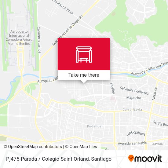 Pj475-Parada / Colegio Saint Orland map