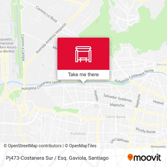 Mapa de Pj473-Costanera Sur / Esq. Gaviola