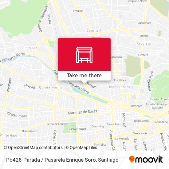 Pb428-Parada / Pasarela Enrique Soro map