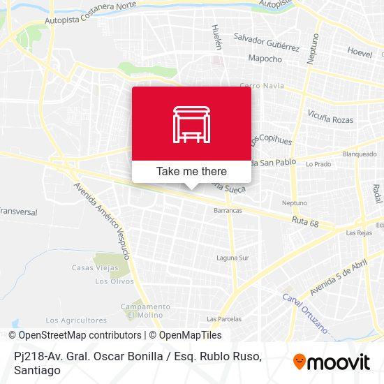 Pj218-Av. Gral. Oscar Bonilla / Esq. Rublo Ruso map