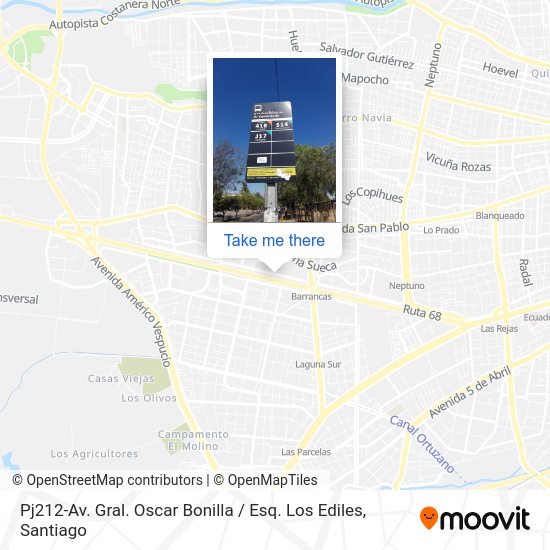 Pj212-Av. Gral. Oscar Bonilla / Esq. Los Ediles map