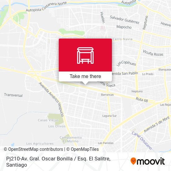 Pj210-Av. Gral. Oscar Bonilla / Esq. El Salitre map