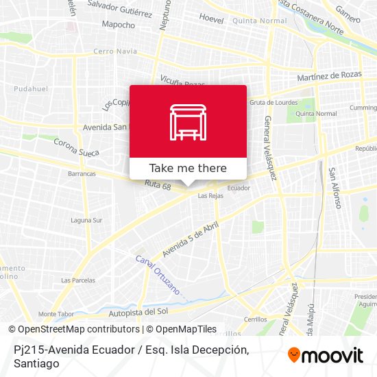 Pj215-Avenida Ecuador / Esq. Isla Decepción map