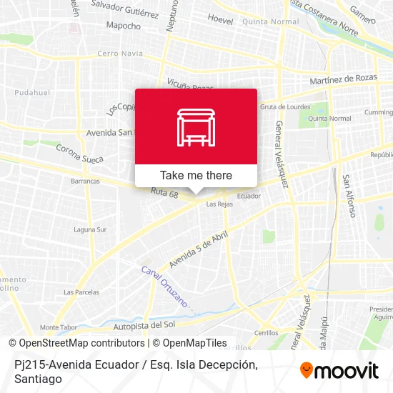 Pj215-Avenida Ecuador / Esq. Isla Decepción map