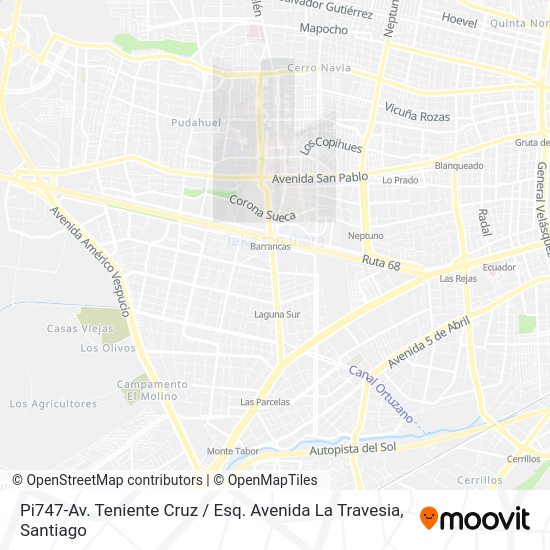 Pi747-Av. Teniente Cruz / Esq. Avenida La Travesia map