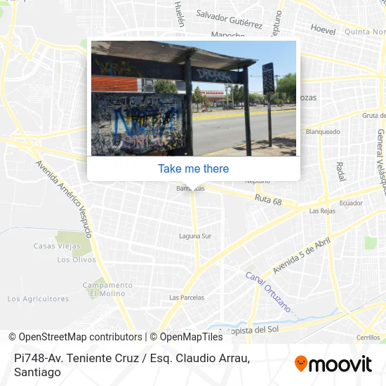 Pi748-Av. Teniente Cruz / Esq. Claudio Arrau map