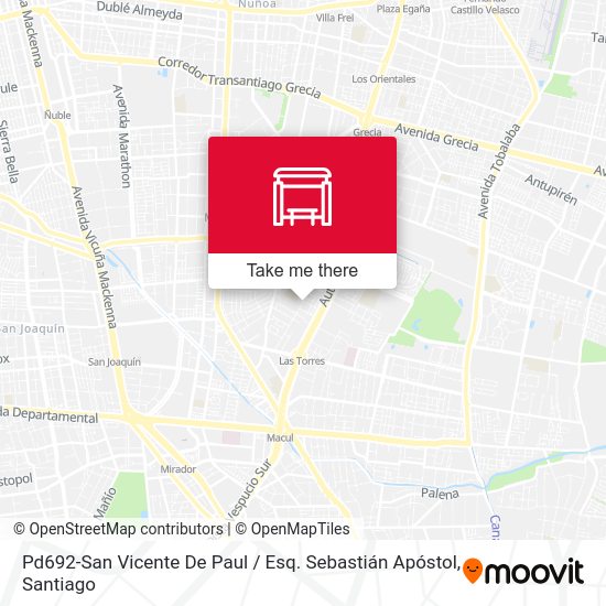 Pd692-San Vicente De Paul / Esq. Sebastián Apóstol map