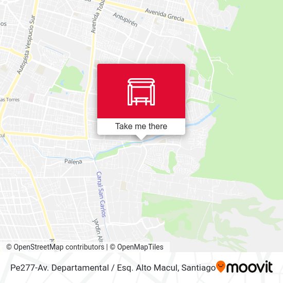 Pe277-Av. Departamental / Esq. Alto Macul map