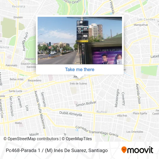 Pc468-Parada 1 / (M) Inés De Suarez map