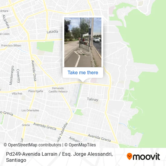 Pd249-Avenida Larrain / Esq. Jorge Alessandri map