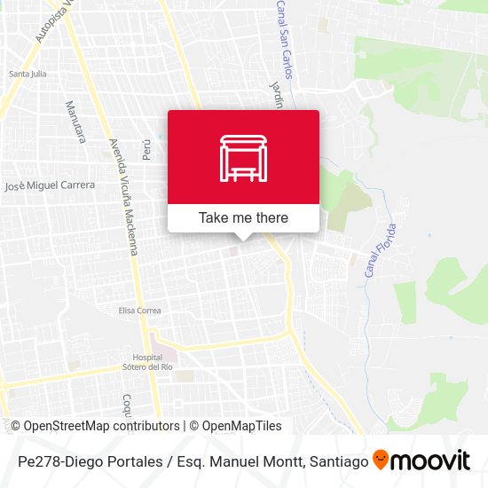 Pe278-Diego Portales / Esq. Manuel Montt map