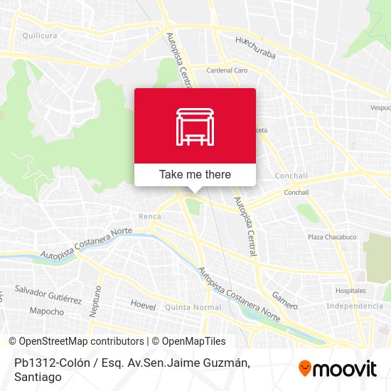 Pb1312-Colón / Esq. Av.Sen.Jaime Guzmán map