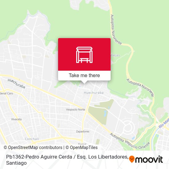 Pb1362-Pedro Aguirre Cerda / Esq. Los Libertadores map