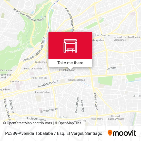 Pc389-Avenida Tobalaba / Esq. El Vergel map