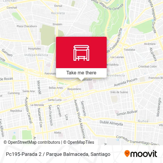 Pc195-Parada 2 / Parque Balmaceda map
