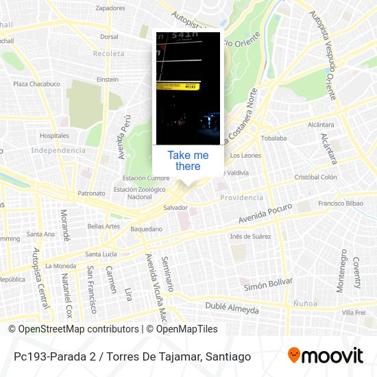 Mapa de Pc193-Parada 2 / Torres De Tajamar