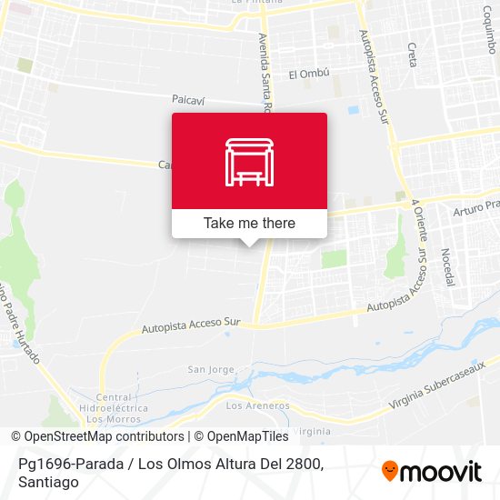 Mapa de Pg1696-Parada / Los Olmos Altura Del 2800
