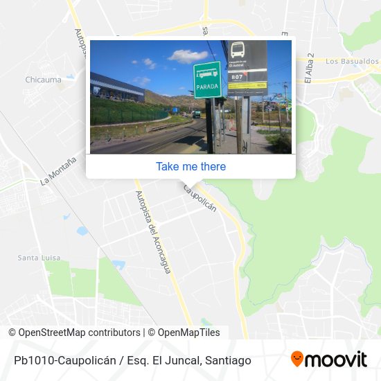 Pb1010-Caupolicán / Esq. El Juncal map