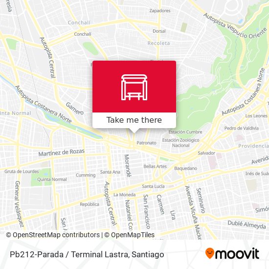 Pb212-Parada / Terminal Lastra map