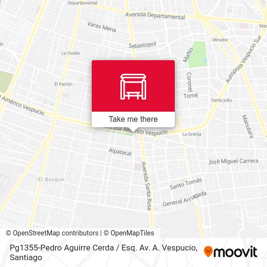 Mapa de Pg1355-Pedro Aguirre Cerda / Esq. Av. A. Vespucio