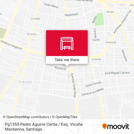 Pg1353-Pedro Aguirre Cerda / Esq. Vicuña Mackenna map