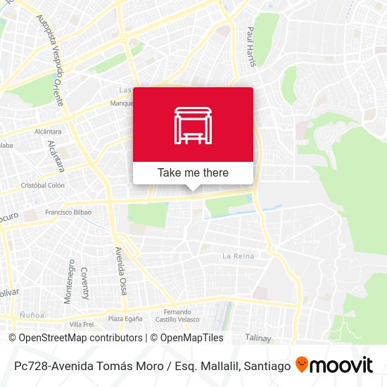 Pc728-Avenida Tomás Moro / Esq. Mallalil map