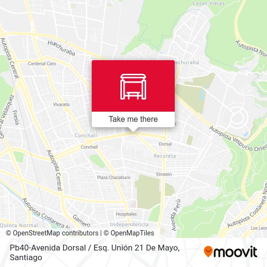 Mapa de Pb40-Avenida Dorsal / Esq. Unión 21 De Mayo