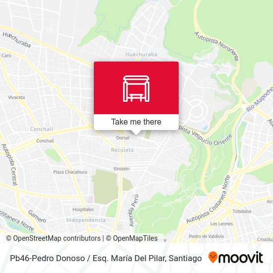 Pb46-Pedro Donoso / Esq. María Del Pilar map