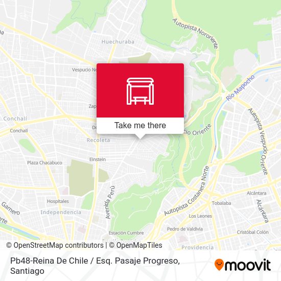Pb48-Reina De Chile / Esq. Pasaje Progreso map
