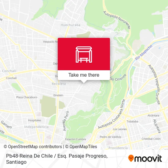 Pb48-Reina De Chile / Esq. Pasaje Progreso map