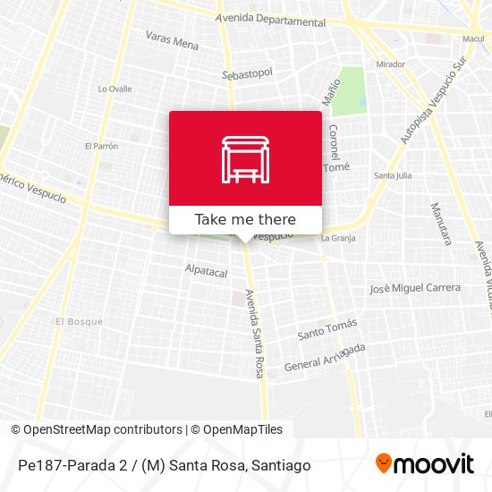 Pe187-Parada 2 / (M) Santa Rosa map