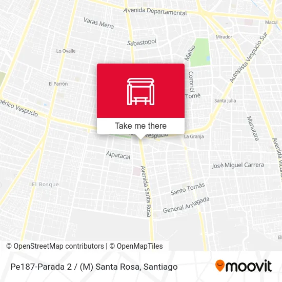 Pe187-Parada 2 / (M) Santa Rosa map