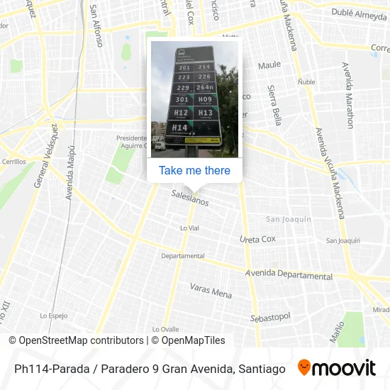 Ph114-Parada / Paradero 9 Gran Avenida map