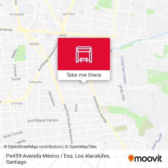 Pe459-Avenida México / Esq. Los Alacalufes map