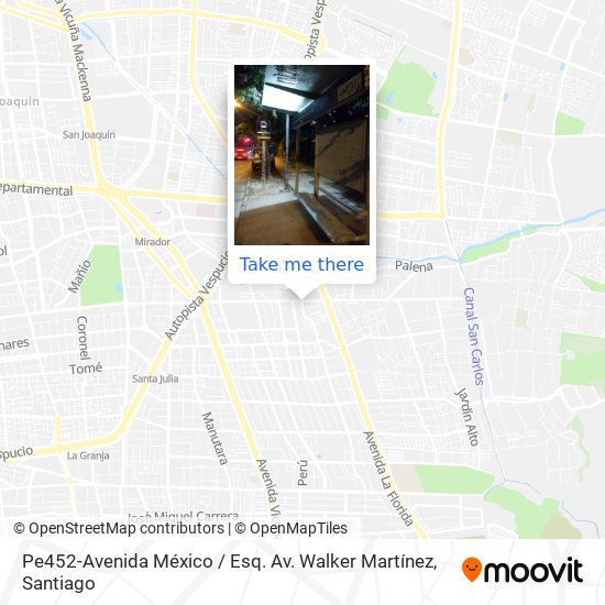 Pe452-Avenida México / Esq. Av. Walker Martínez map