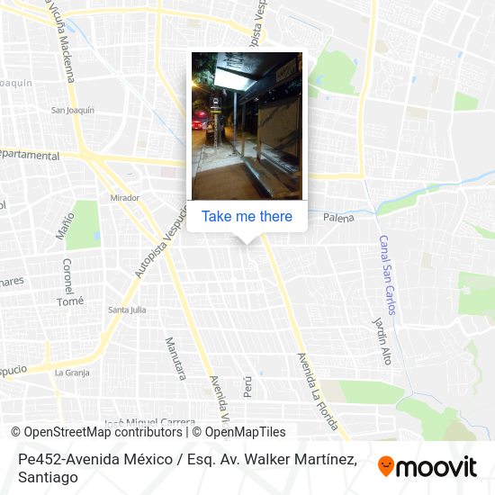 Pe452-Avenida México / Esq. Av. Walker Martínez map